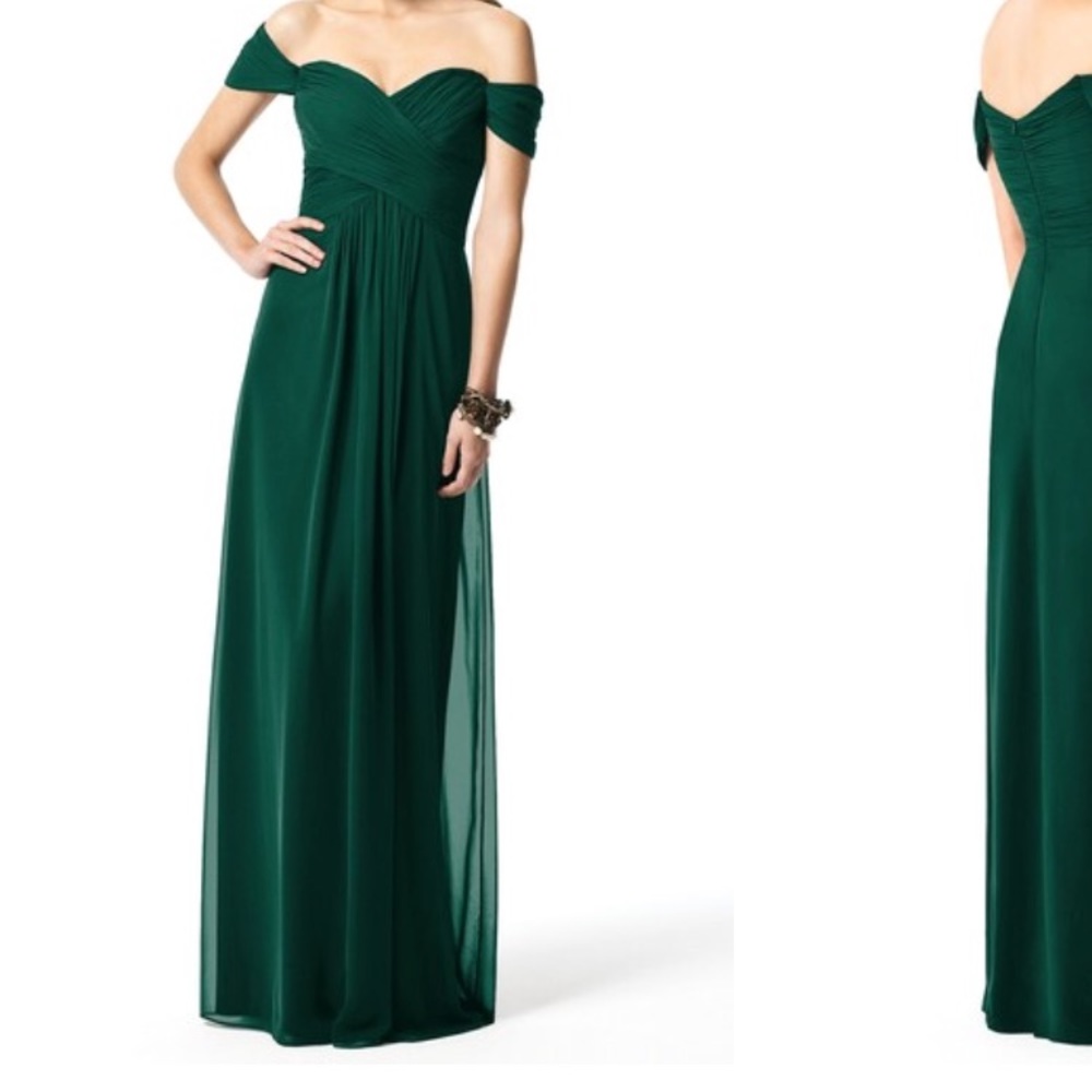 Dessy Collection Ruched Chiffon Gown
